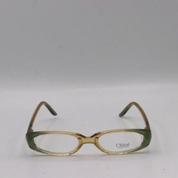 Chloe Green Yellow Oval Womens Glasses Made In Italy 45 18 140 Vintage Designer - Picture 1 of 3